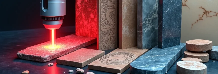 Gravure laser sur pierre